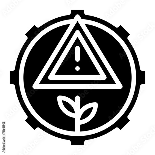 Environmental Risk icon vector image. Can be used for Risk Management.