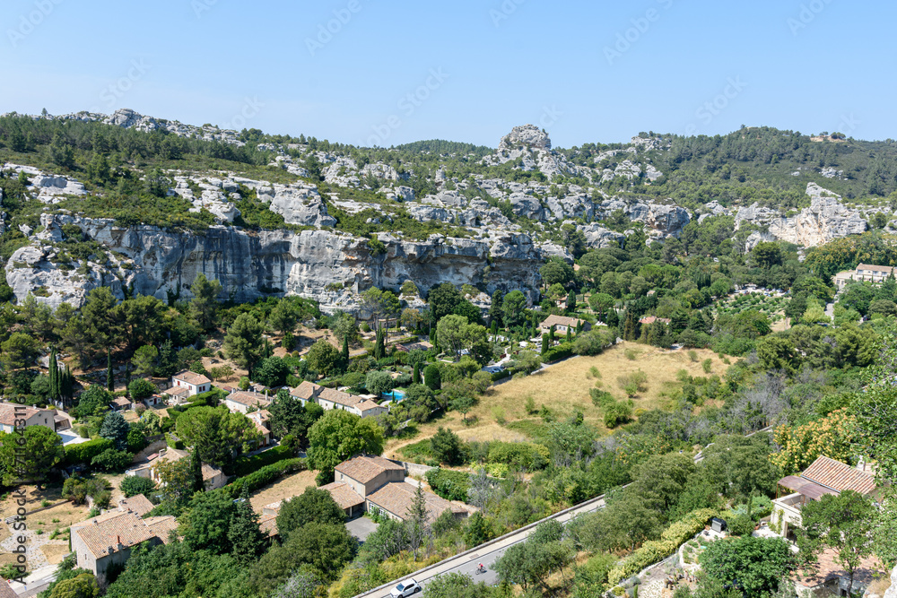 Vue du haut des Baux de Provence