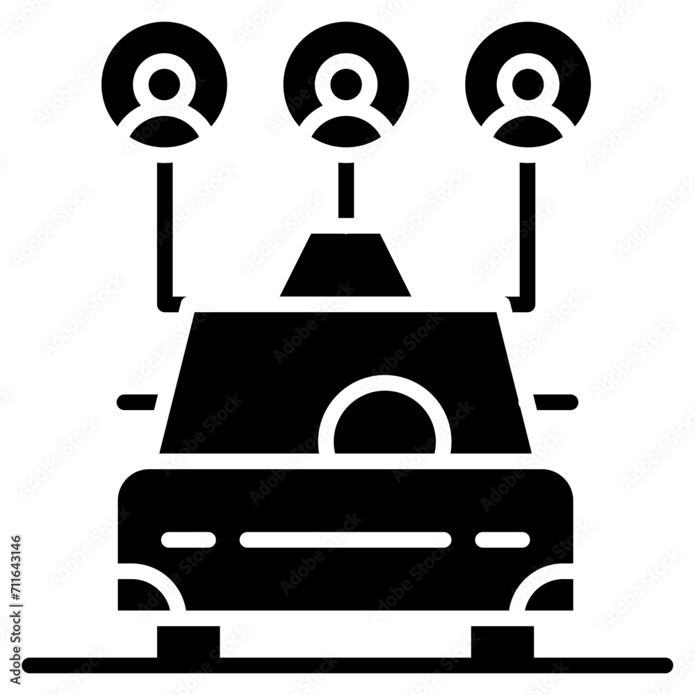 Carpool icon vector image. Can be used for Earth Day. Carpool icon vector image. Can be used for Earth Day.