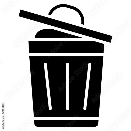 Recycling Bin icon vector image. Can be used for Earth Day.