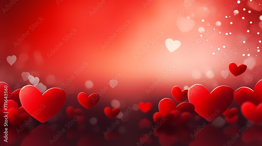Valentine's Day background with hearts, love and romance background