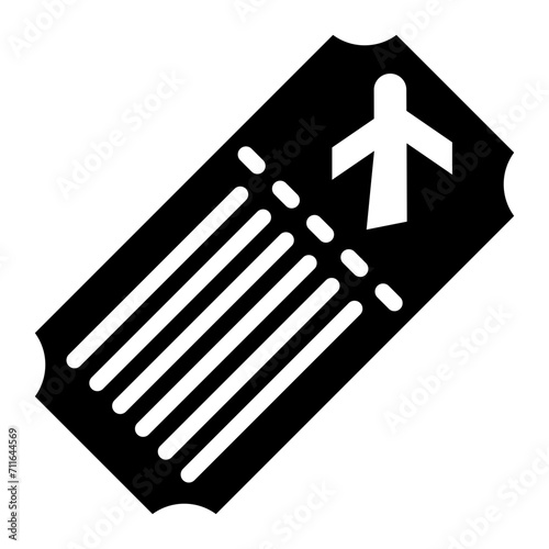 Airline Ticket icon vector image. Can be used for Hajj Pilgrimage.