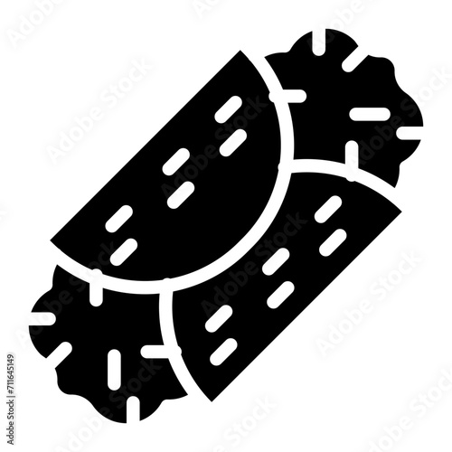 Cannoli icon vector image. Can be used for Italy.