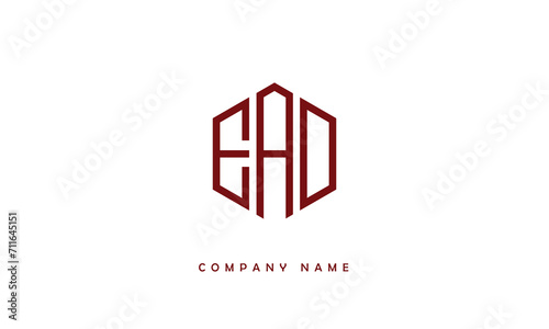 EAD, DAE Abstract Letters Logo Monogram