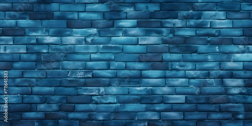 Abstract blue brick wall texture
