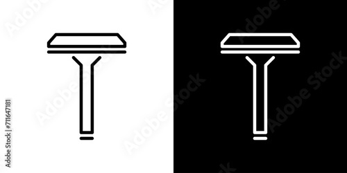 シンプルなT字カミソリアイコン