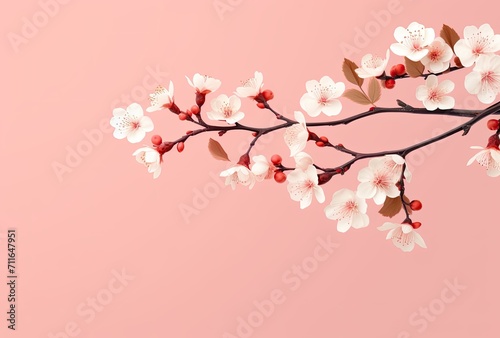 Cherry blossom decorations symbolizing renewal