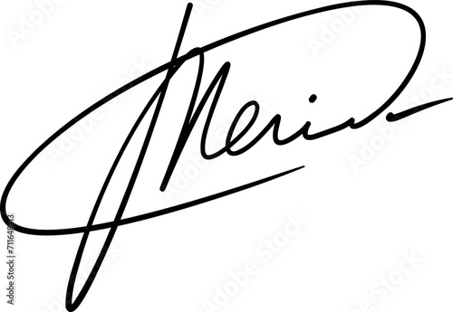 Handwritten official signature for papers