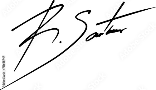 Fictitious autograph of signee, signature