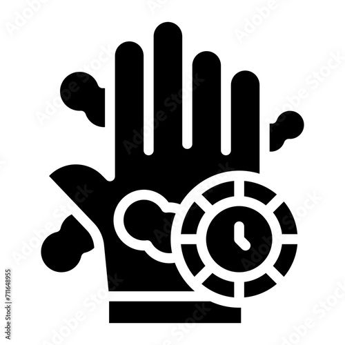 Handwashing Timer icon vector image. Can be used for Infectious Diseases.