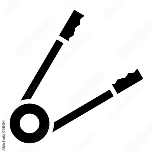 Tongs icon vector image. Can be used for Lab.