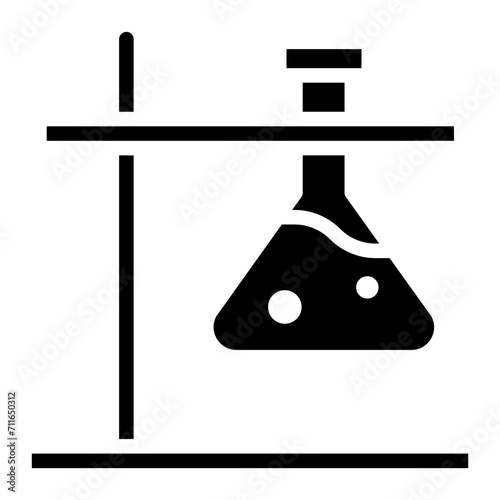 Erlenmeyer icon vector image. Can be used for Lab.