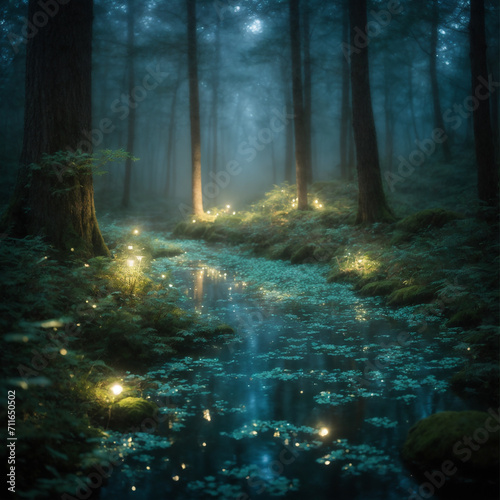 Fireflies in the Forest © Awais