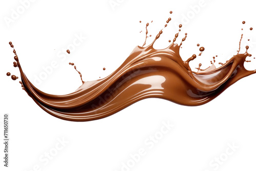 Chocolate Splash Isolated on transparent background