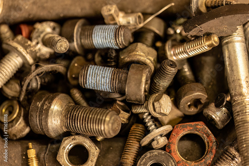 Old Screws Mechanical Repair Concept