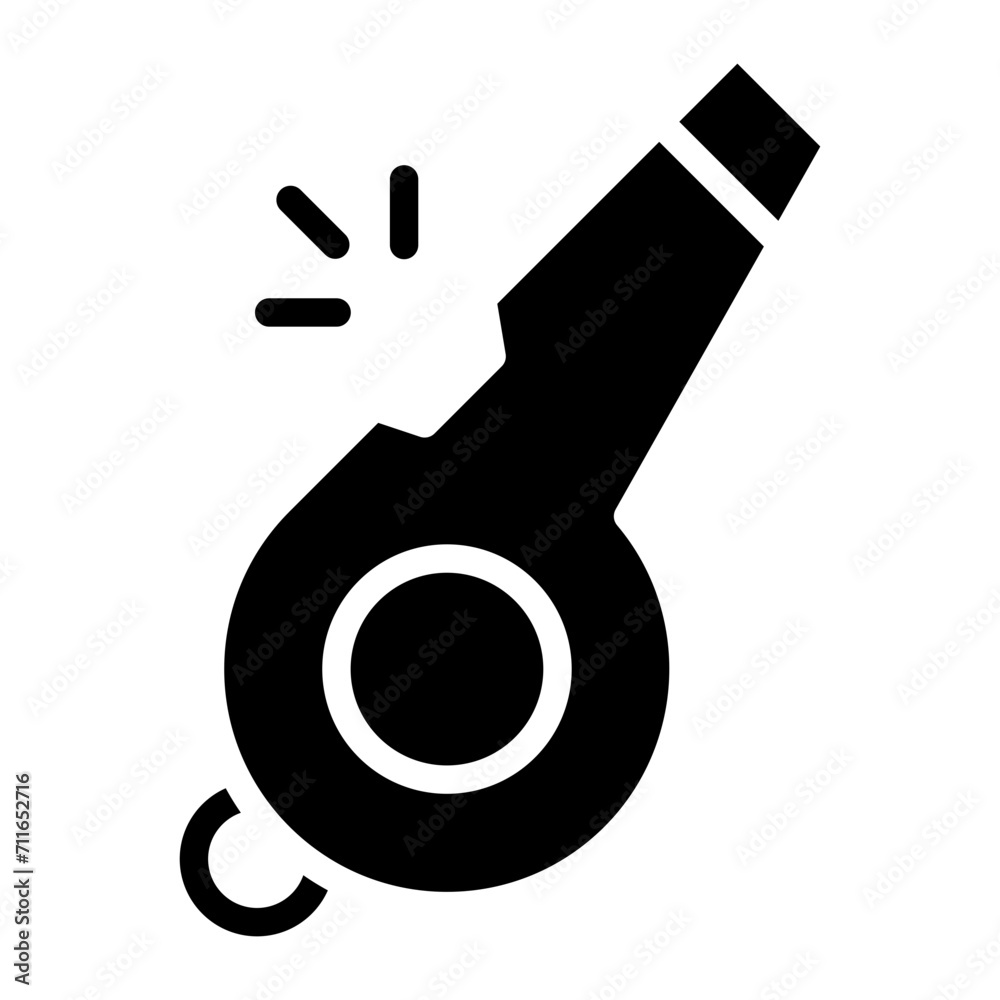 Whistle icon vector image. Can be used for Rugby. Whistle icon vector image. Can be used for Rugby.