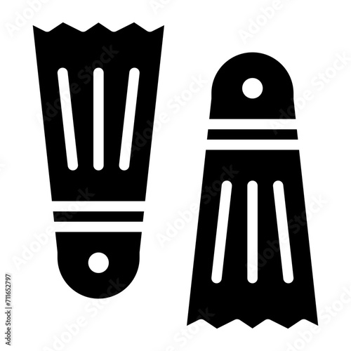 Fins icon vector image. Can be used for Ocean.