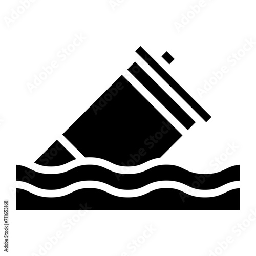 Toxic Waste icon vector image. Can be used for Ocean.