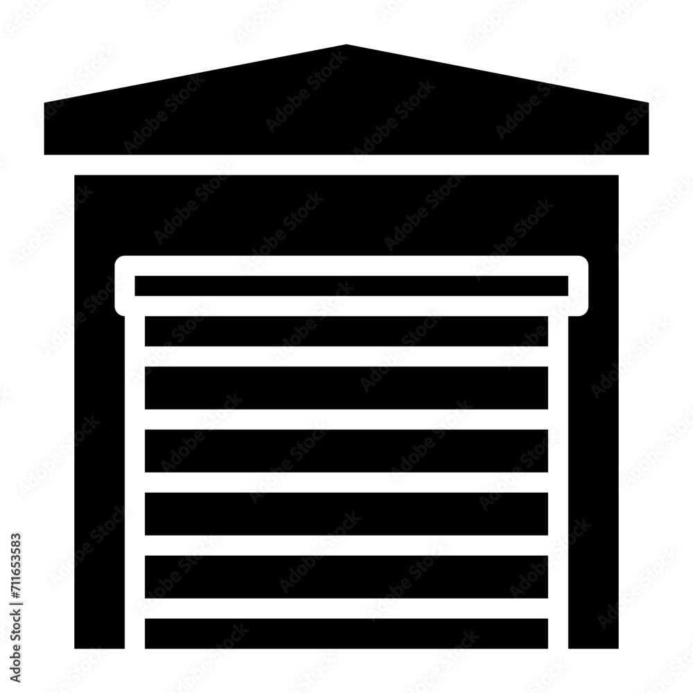 Warehouse Closed icon vector image. Can be used for Warehouse. Warehouse Closed icon vector image. Can be used for Warehouse.