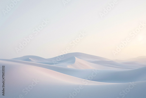Gentle rolling dunes under a soft gradient sky wallpaper