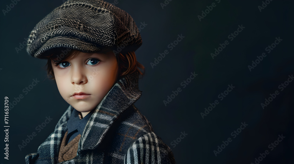 Portrait of a little detective Portrait of a little detective