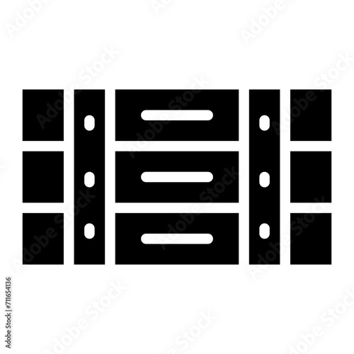 Crate icon vector image. Can be used for Supermarket.