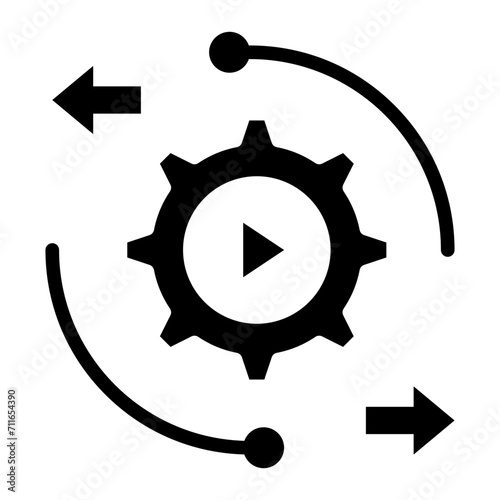 Automatic icon vector image. Can be used for Manufacturing.