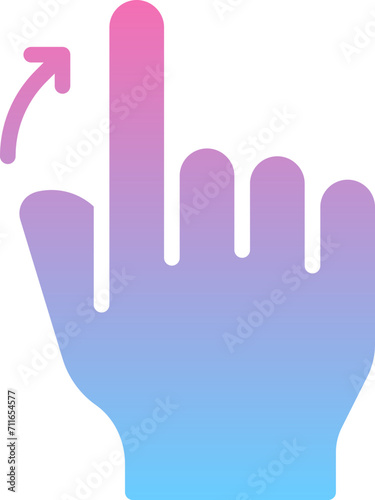 Swipe right finger icon
