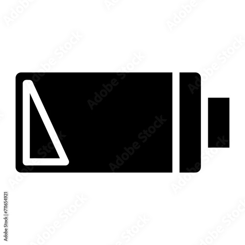Low Battery icon vector image. Can be used for Battery and Power.
