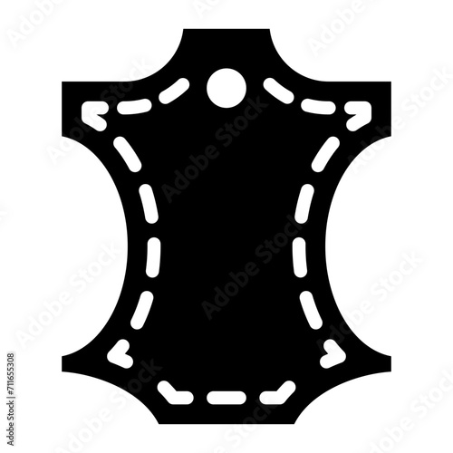 Leather icon vector image. Can be used for Shoemaker.