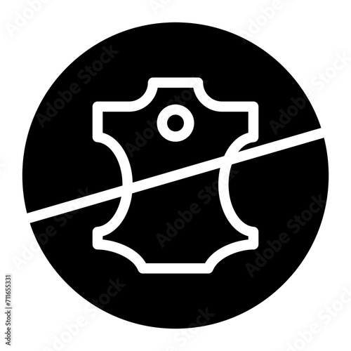 No Leather icon vector image. Can be used for Shoemaker.