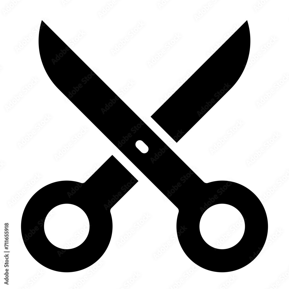 Scissor icon vector image. Can be used for Art and Craft Supplies.