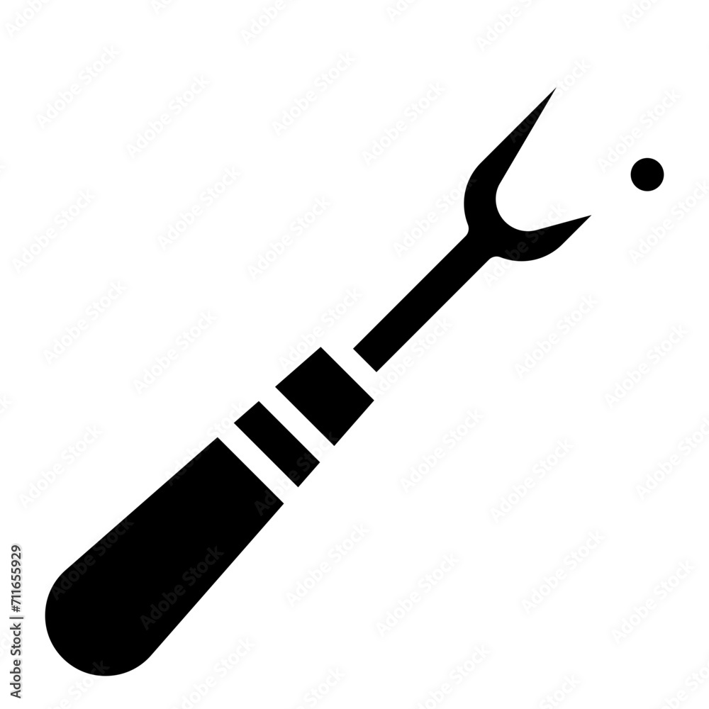 Seam Ripper icon vector image. Can be used for Art and Craft Supplies. Seam Ripper icon vector image. Can be used for Art and Craft Supplies.