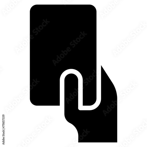 Red Card icon vector image. Can be used for Volleyball.