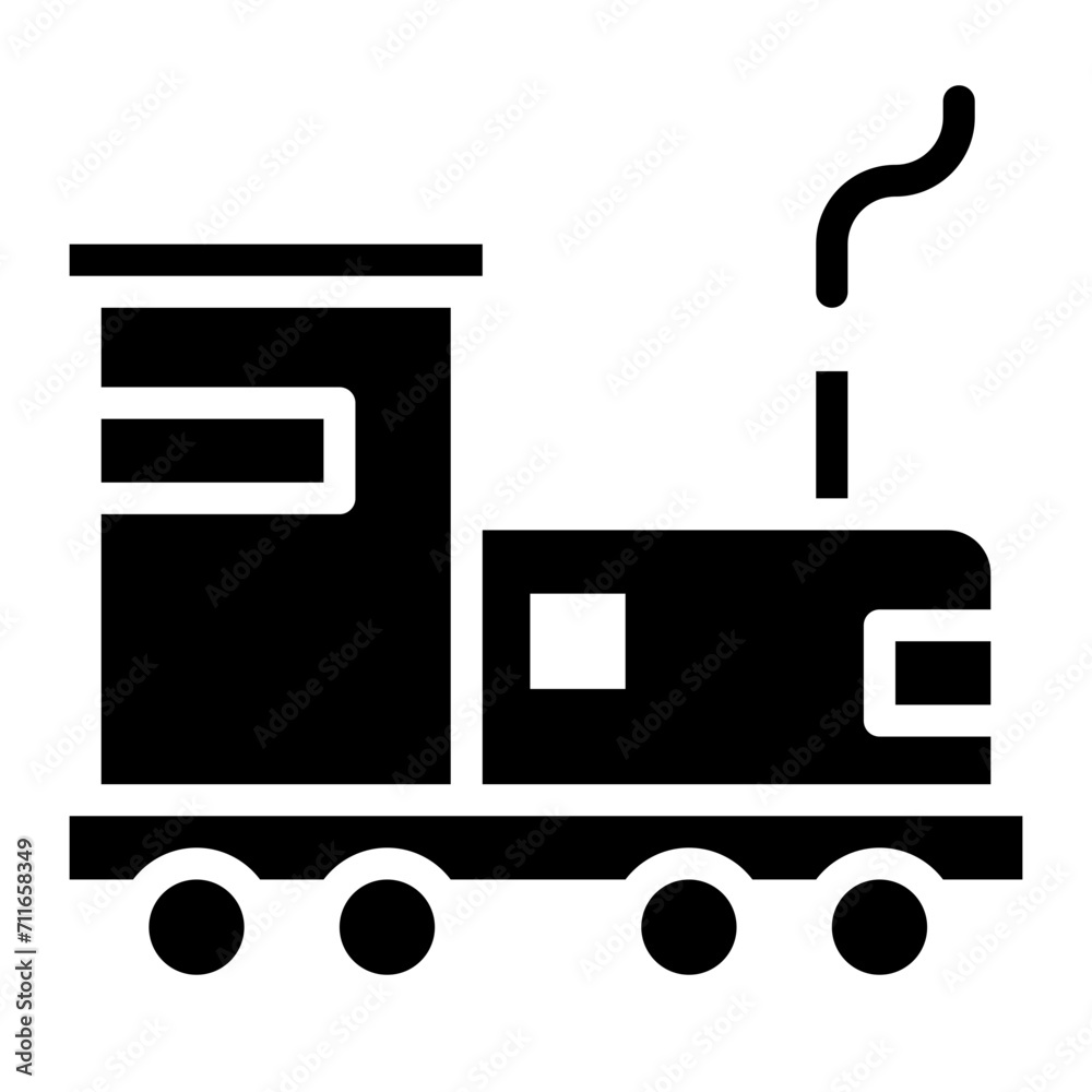 Steam Engine icon vector image. Can be used for Railway. Steam Engine icon vector image. Can be used for Railway.