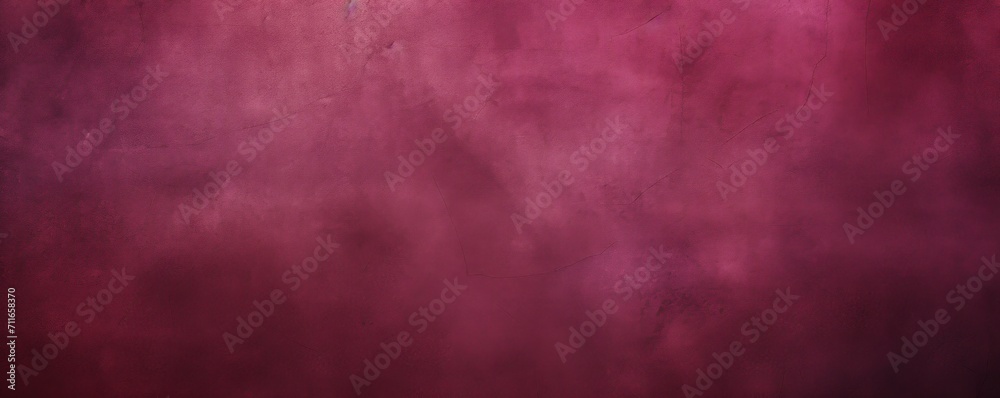 Burgundy flat clear gradient background with grainy rough matte noise plaster texture