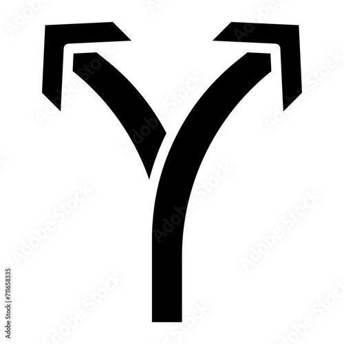 Split icon vector image. Can be used for Railway.