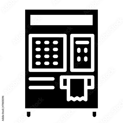 Ticket Machine icon vector image. Can be used for Railway.