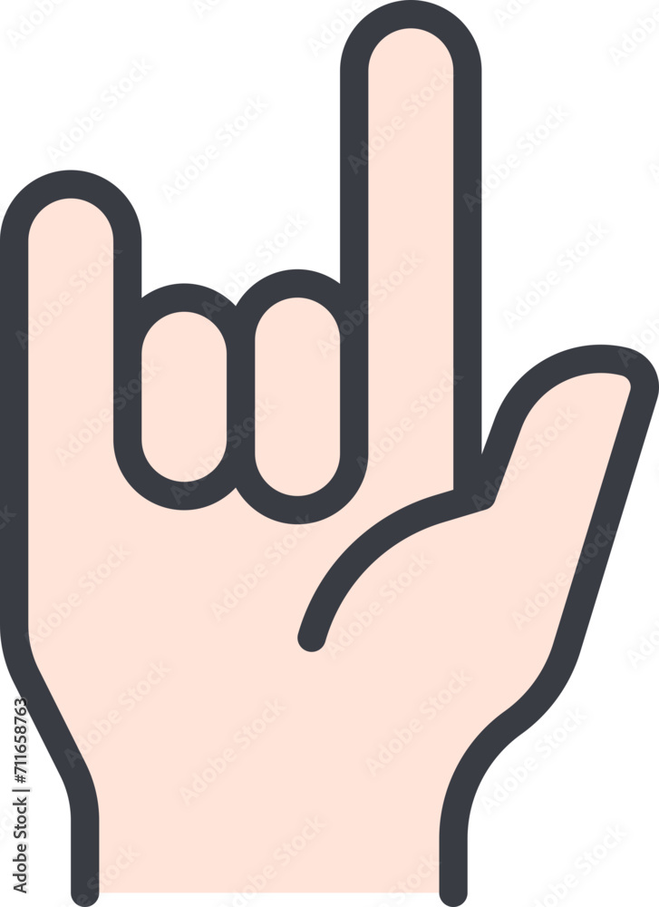 Obraz premium Metal finger icon