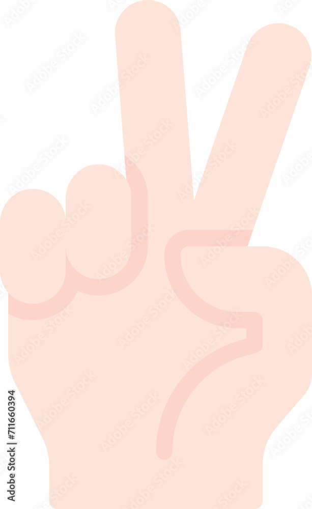 Fototapeta premium Two fingers icon