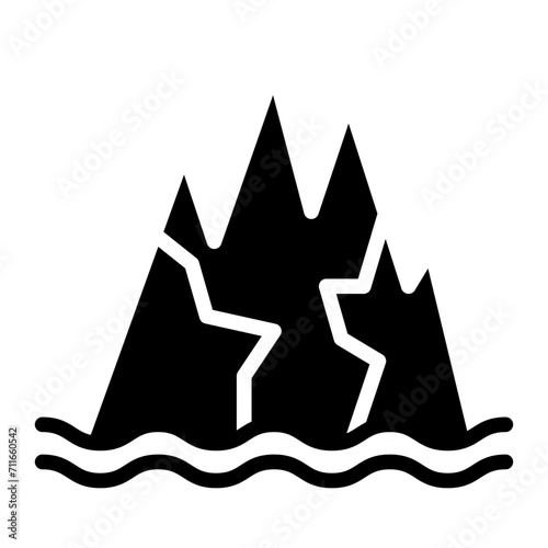 Ice Caps icon vector image. Can be used for Rainforest.