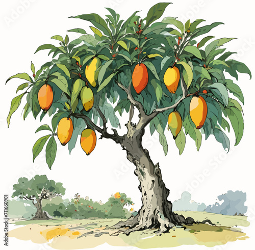 orange tree with fruits