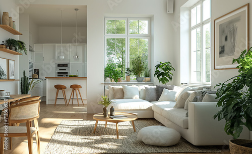 interior design Scandinavian Style Generative AI