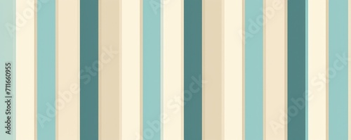 Classic striped seamless pattern in shades of cyan and beige