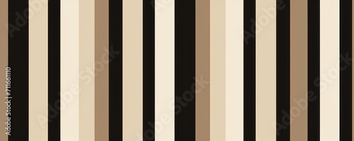 Classic striped seamless pattern in shades of ebony and beige
