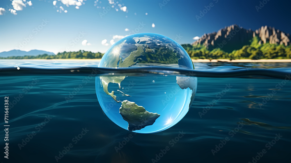 Fototapeta premium World environment day concept ecology protection environment, environmental protection background