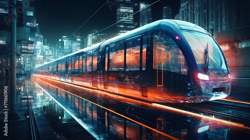 modern rail transport - train, transport, commuter, metro, transit, public, urban, transportation