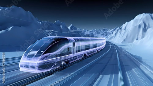 modern rail transport - train, transport, commuter, metro, transit, public, urban, transportation