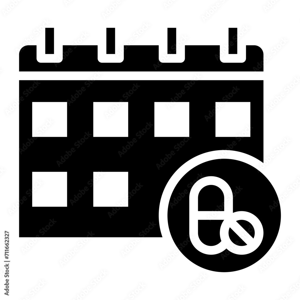 Medicine Schedule icon vector image. Can be used for Nursing. Medicine Schedule icon vector image. Can be used for Nursing.