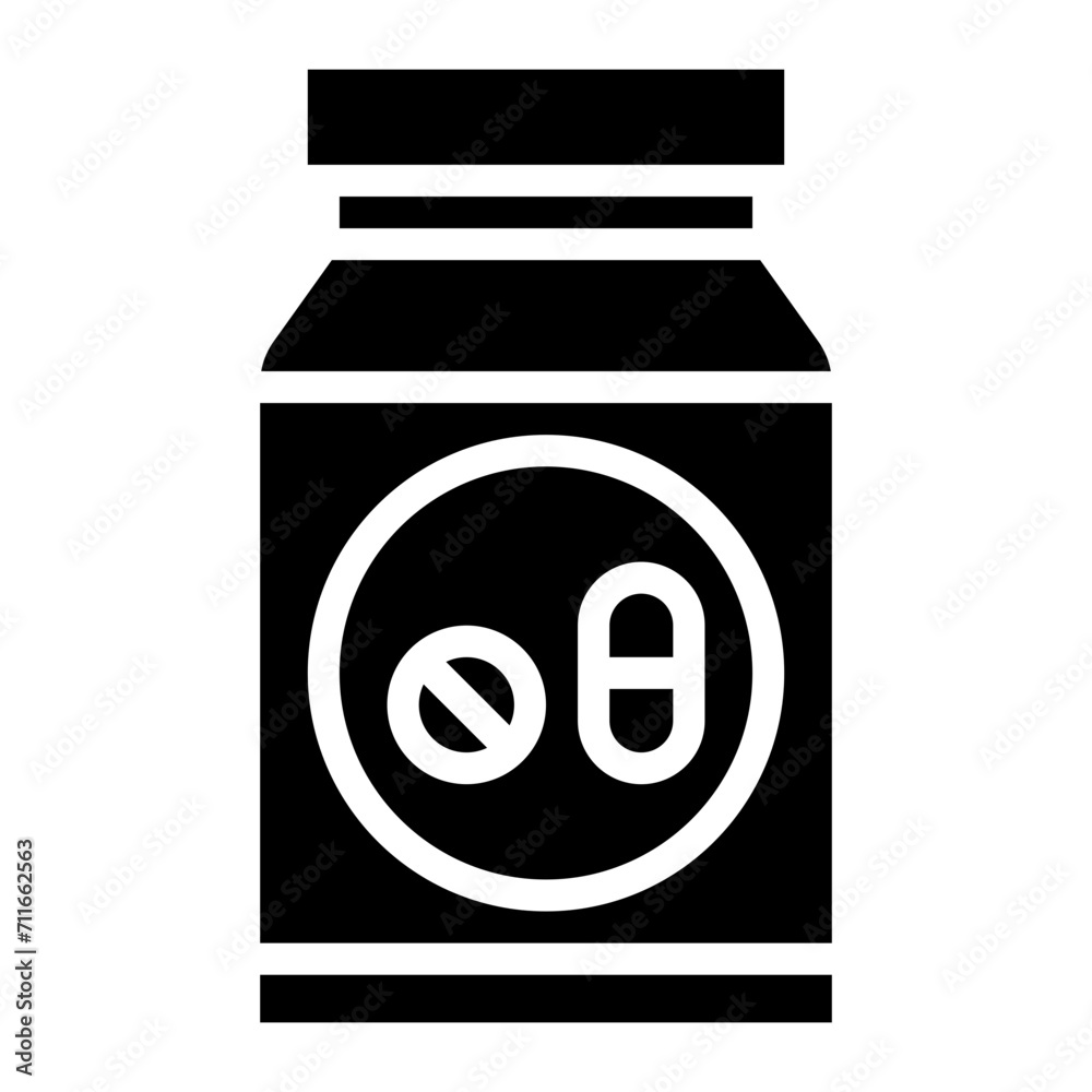 Pill Bottle icon vector image. Can be used for Nursing. Pill Bottle icon vector image. Can be used for Nursing.